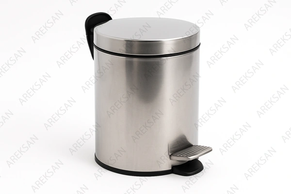 Paslanmaz Çelik Pedallı Çöp Kovası