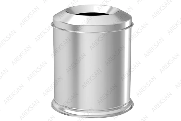 otel tipi yanmaz çöp kovası paslanmaz çelik