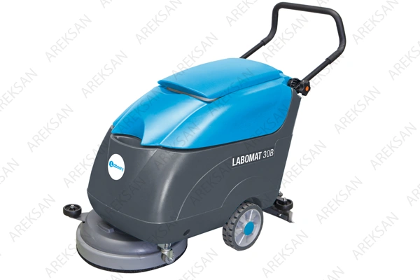 arkadan itme akülü zemin temizleme makinesi