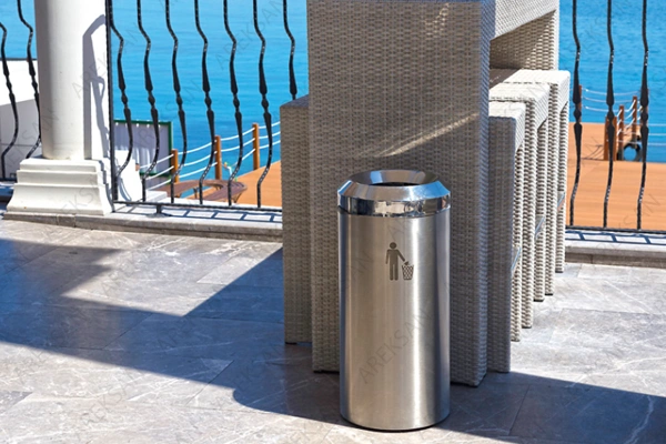 Montajlı Paslanmaz Çelik Çöp kovası